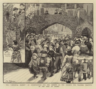 El "Mercado Medieval" en Knightsbridge para el Beneficio del Colegio de Formación de Maestros de Sordos en Ealing de English School