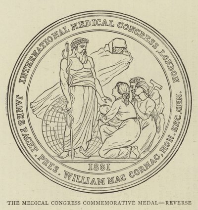 Medalla Conmemorativa del Congreso Médico, Reverso de English School