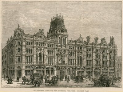 Los nuevos edificios de la Compañía de Merceros, Cheapside, Londres de English School