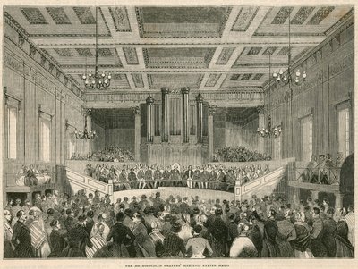 Los Drapers Metropolitanos reunidos en Exeter Hall, Londres de English School