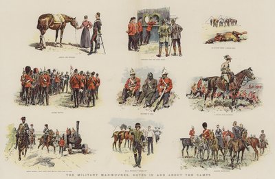 Las maniobras militares, notas dentro y alrededor de los campamentos de English School
