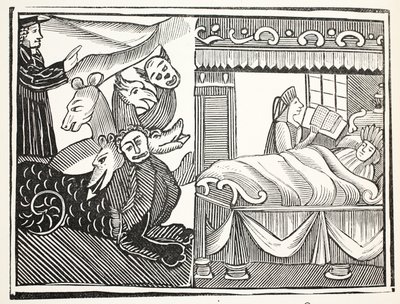 El milagro de los milagros, ilustración de Chap-books del Siglo XVIII de John Ashton, pub. 1882 de English School