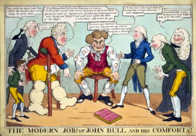 ¡El Job Moderno! O John Bull y sus consuelos!, pub. 1816 de English School
