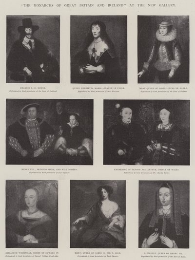 "Los monarcas de Gran Bretaña e Irlanda" en la Nueva Galería de English School