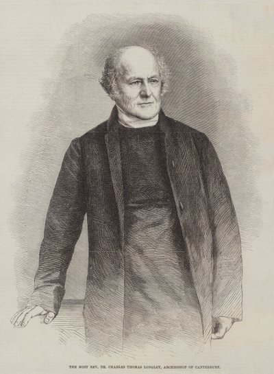 El Reverendísimo Dr. Charles Thomas Longley, Arzobispo de Canterbury de English School