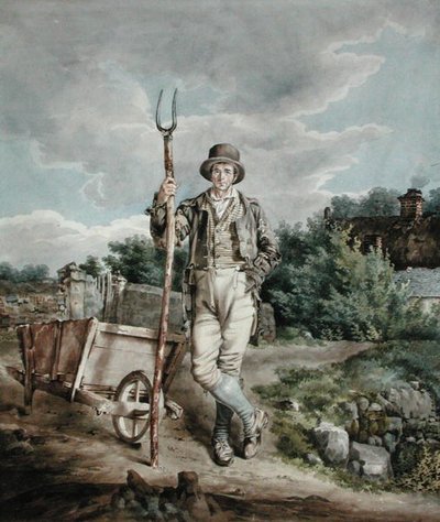 El esparcidor de estiércol, c.1830 de English School