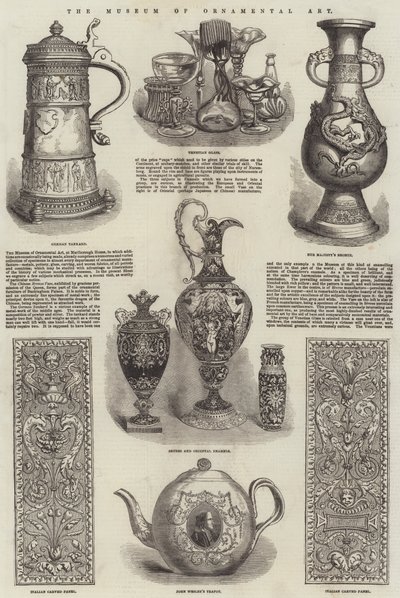 El Museo de Arte Decorativo (grabado) de English School