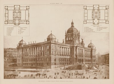 Museo Nacional de Bohemia, Praga (grabado) de English School