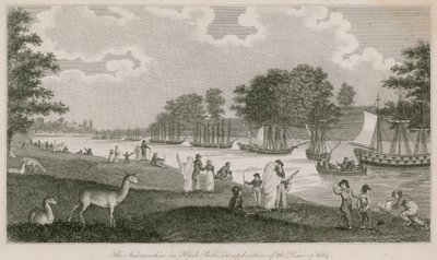 La Naumaquia en Hyde Park en celebración de la Paz de 1814 de English School