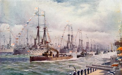 La revisión naval en Spithead de English School