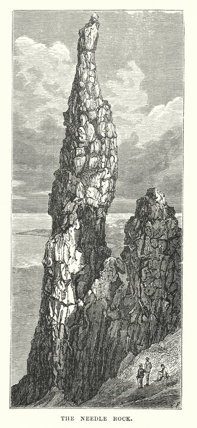La roca de la aguja (grabado) de English School
