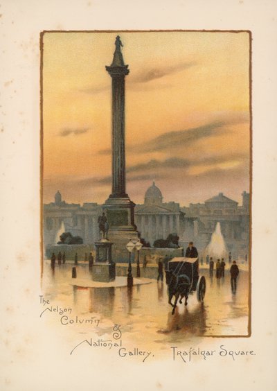 La Columna de Nelson, La Galería Nacional, Trafalgar Square de English School