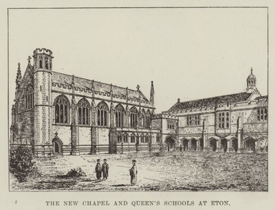 La nueva capilla y las escuelas de la Reina en Eton de English School