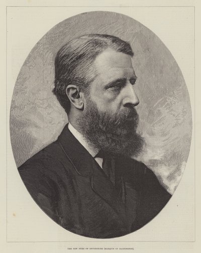 El Nuevo Duque de Devonshire, Marqués de Hartington (grabado) de English School