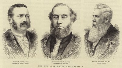 El nuevo alcalde y los alguaciles (grabado) de English School