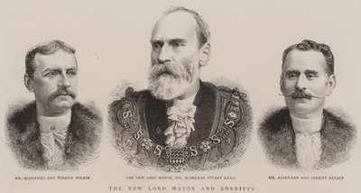 El nuevo alcalde y los alguaciles (grabado) de English School