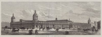 El Nuevo Mercado Metropolitano de Carne y Aves, Smithfield (grabado) de English School