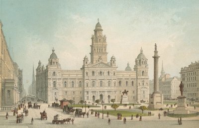 Los Nuevos Edificios Municipales, George Square - Glasgow de English School