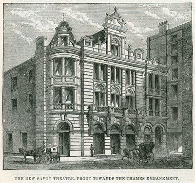 El Nuevo Teatro Savoy, frente al Thames Embankment de English School