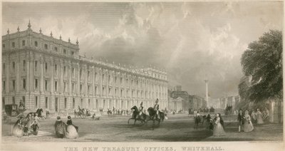 Las nuevas oficinas del Tesoro, Whitehall de English School
