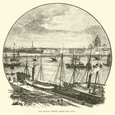 El Puente Nicolai sobre el Neva de English School