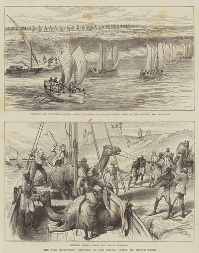 La Expedición del Nilo (grabado) de English School