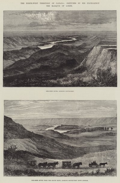 El Territorio del Noroeste de Canadá (grabado) de English School