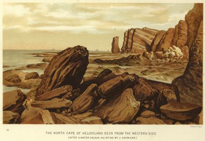 El Cabo Norte de Heligoland visto desde el lado occidental de English School