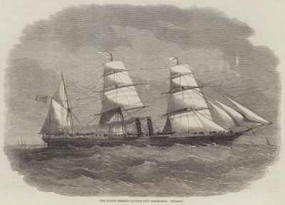 El nuevo barco de vapor "Hudson" de North German Lloyd de English School