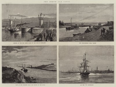 El Canal del Mar del Norte (grabado) de English School