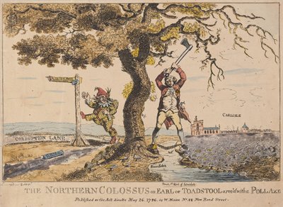 El Coloso del Norte o Conde de Toadstool, pub. 1786 de English School