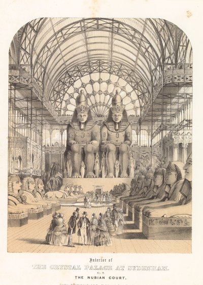La Corte Nubia en el Palacio de Cristal en Sydenham de English School