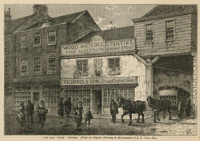 La Antigua Taberna del Gallo, Tothill Fields, Londres de English School