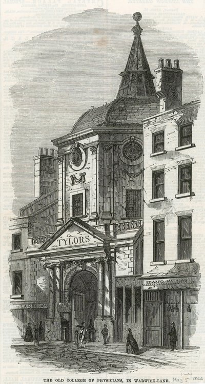 El Antiguo Colegio de Médicos en Warwick Lane de English School