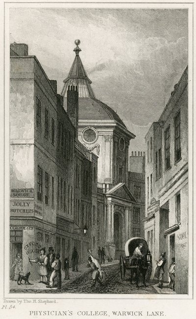 El Antiguo Colegio de Médicos en Warwick Lane de English School