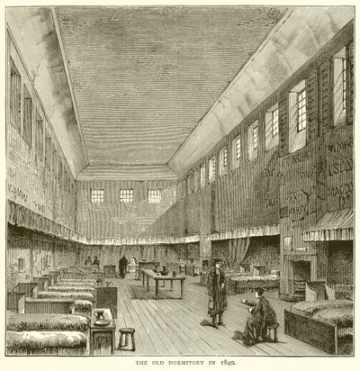 El antiguo dormitorio en 1840 de English School