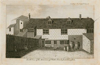 El Viejo Pied Bull (parte trasera), casa de Sir Walter Raleigh de English School