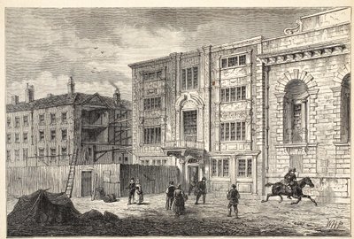 La Antigua Oficina de Correos en Lombard Street, alrededor de 1800 de English School