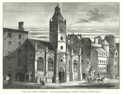 La Antigua Iglesia Tron (grabado) de English School