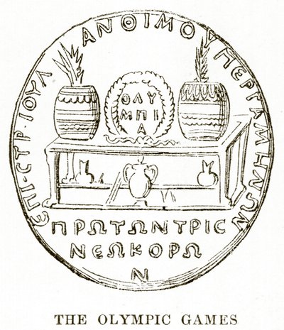 Los Juegos Olímpicos, ilustración de la Historia de Grecia por Victor Duruy, 1890 de English School