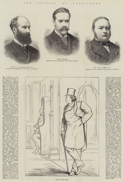La Apertura del Parlamento (grabado) de English School