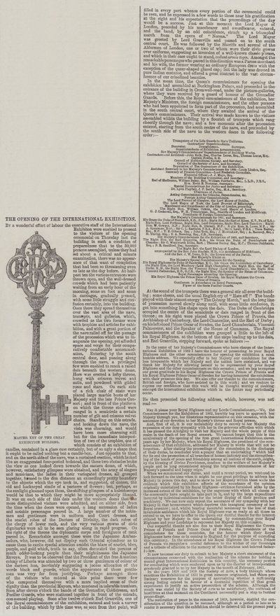 La Apertura de la Exposición Internacional de English School