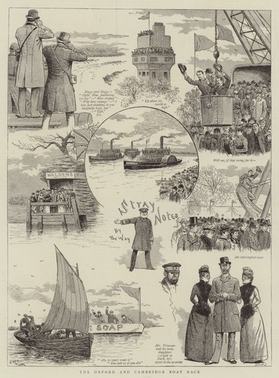 La carrera de botes de Oxford y Cambridge de English School