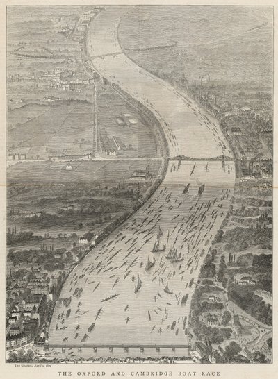 La carrera de botes de Oxford y Cambridge de English School