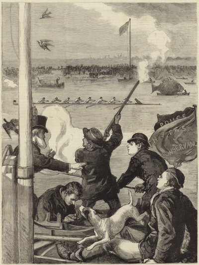 La regata de Oxford y Cambridge de English School