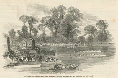 La carrera de botes de Oxford y Cambridge de English School