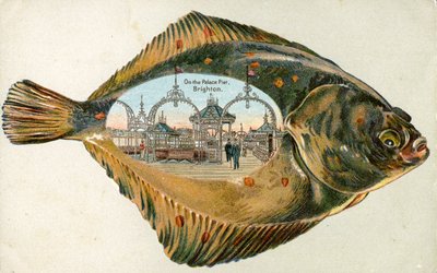 El muelle del palacio, Brighton dentro de una suela, 1880-1900 de English School