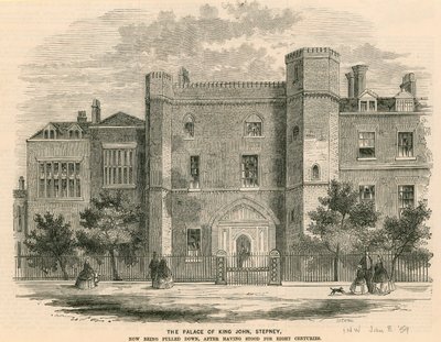 El Palacio del Rey Juan, Stepney, Londres de English School