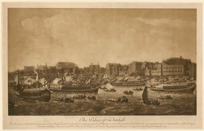 El Palacio de Whitehall, 1683 de English School