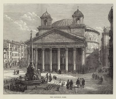 El Panteón, Roma (grabado) de English School